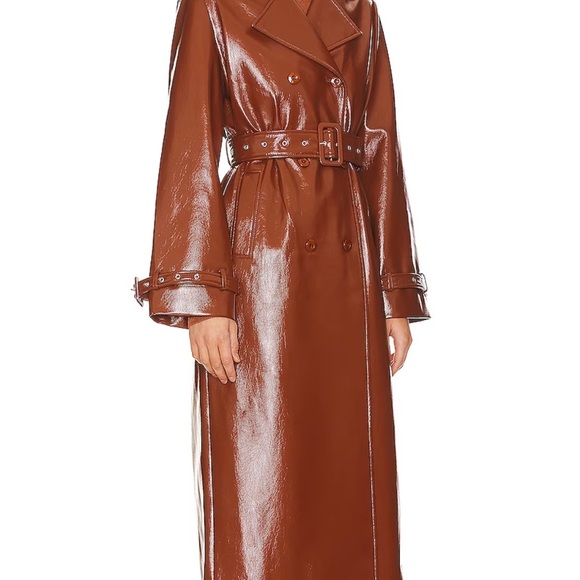 Eugenia Faux Patent Trench Coat Camila Coelho - Picture 3 of 5